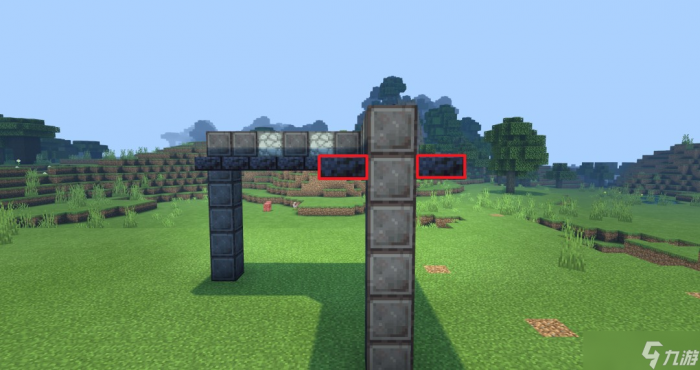 《我的世界》全自动按钮岩浆门建造教学7