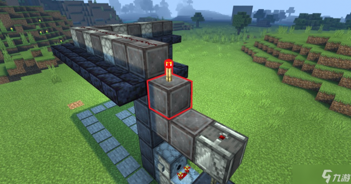 《我的世界》全自动按钮岩浆门建造教学18