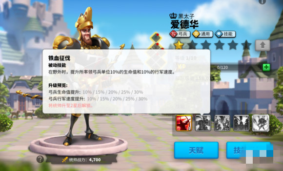 万国觉醒爱德华天赋怎么加点4