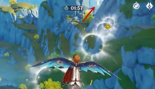 原神飞行挑战第五关风中杂碍任务速通攻略5