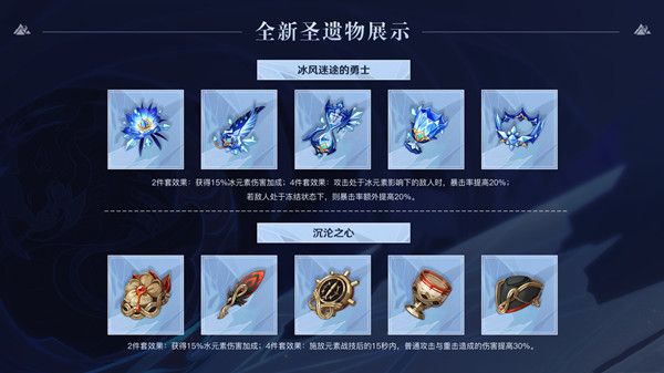 原神1.2新圣遗物效果是什么2