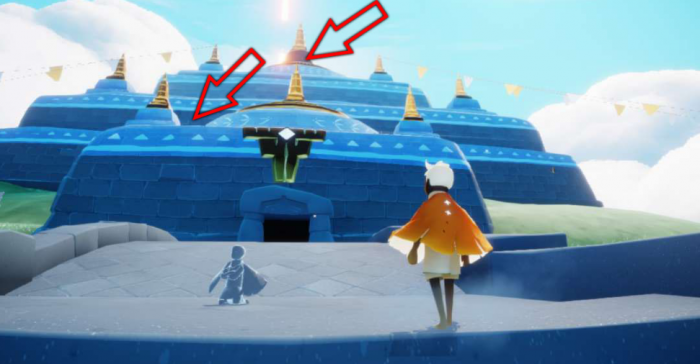 光遇中怎么飞往神殿1