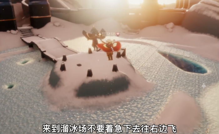 光遇峡谷中间那个先祖怎么点1