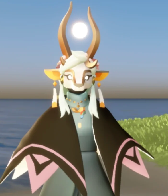 光遇羊头面具怎么搭配1