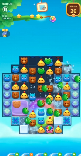 开心消消乐第105关怎么过2