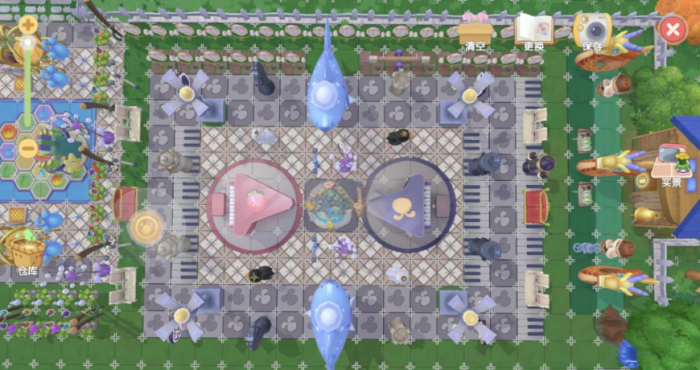 摩尔庄园的布置怎么改回原来的2