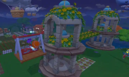 摩尔庄园4层花塔怎么上去2