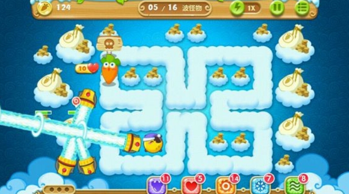 保卫萝卜2第五十一关怎么过3