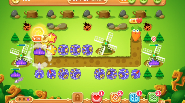 保卫萝卜2第23关怎么通关2