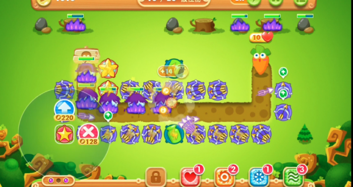 保卫萝卜2第23关怎么通关3