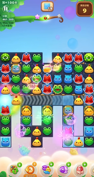 开心消消乐隐藏100关怎么过2