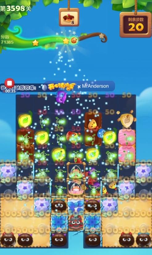 开心消消乐3598怎么过3