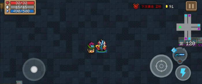 元气骑士怎么让随从把武器丢出来3