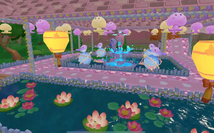 摩尔庄园在池塘里建房怎么做基础3