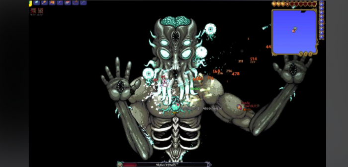 泰拉瑞亚四柱打完后月总怎么出现2