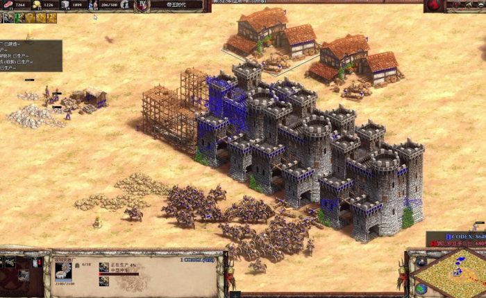 帝国时代2城堡怎么打1