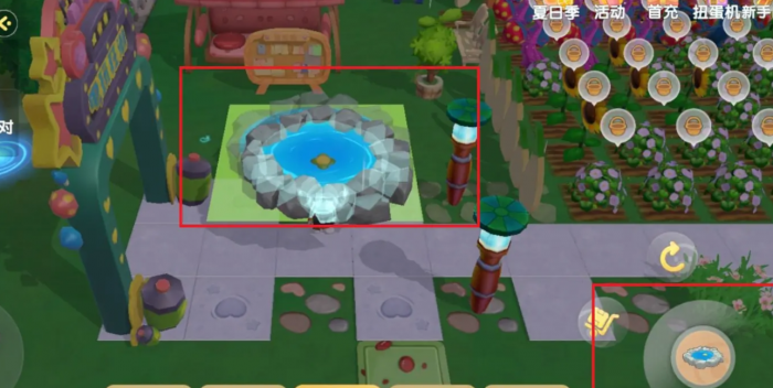 摩尔庄园河童水塘怎么移开2
