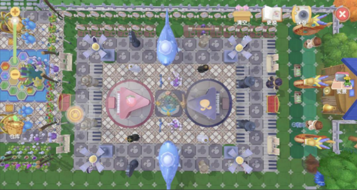 摩尔庄园原始地砖怎么移动2