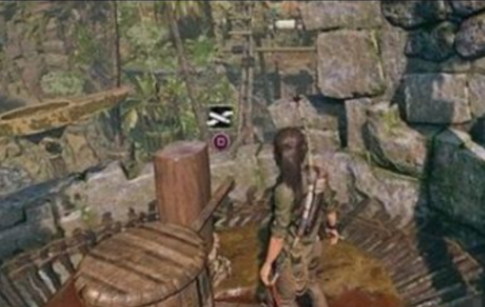 古墓丽影怎么让水流转动轮子1