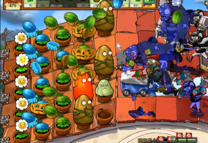 植物大战僵尸里的跳跳舞会怎么过3