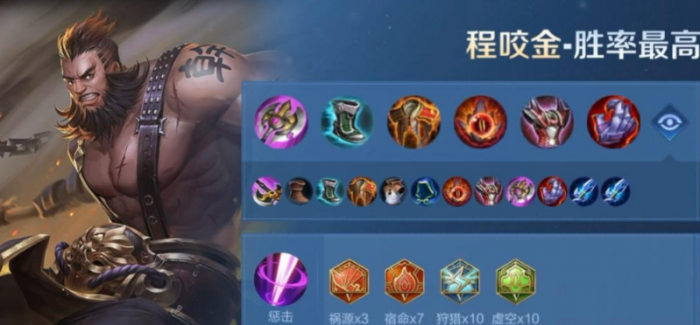 王者荣耀程咬金出装和铭文怎么带1