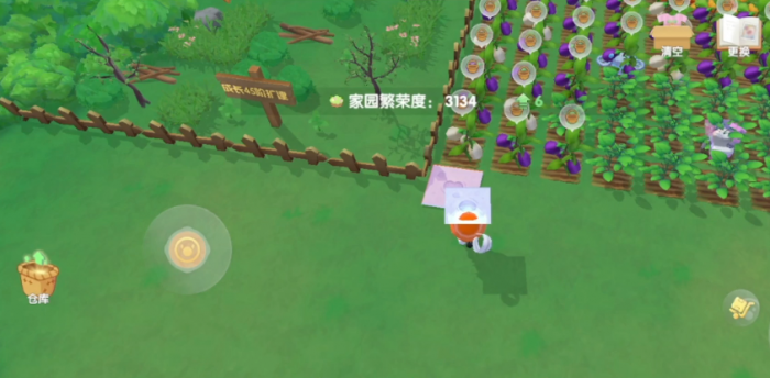 摩尔庄园砖怎么铺在土地1