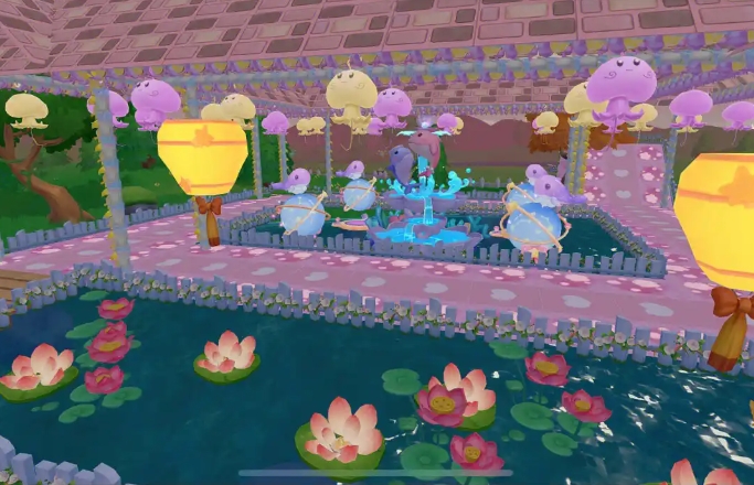 摩尔庄园夏日派对怎么摆1