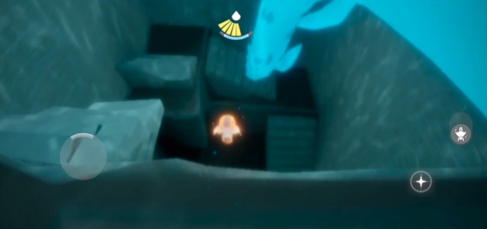 光遇潜海季高塔上的小金人怎么拿2