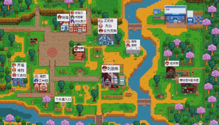 星露谷物语可攻略人物的家都在哪1