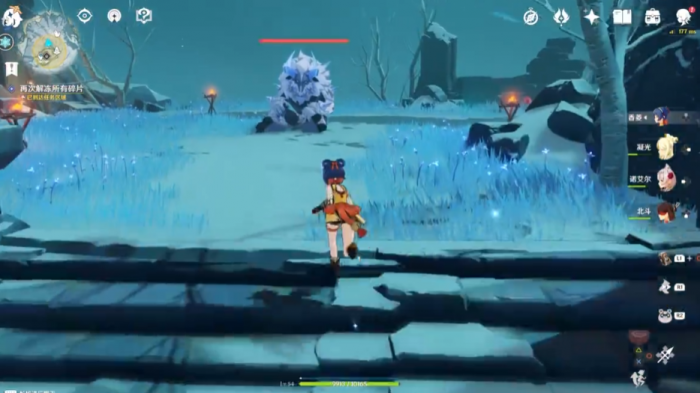 原神雪山风雪丘丘霜铠王怎么打1