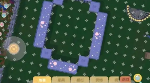 摩尔庄园太空地砖怎么布置1