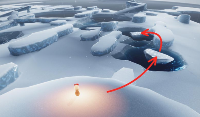 光遇里面冰湖试炼要怎么过1