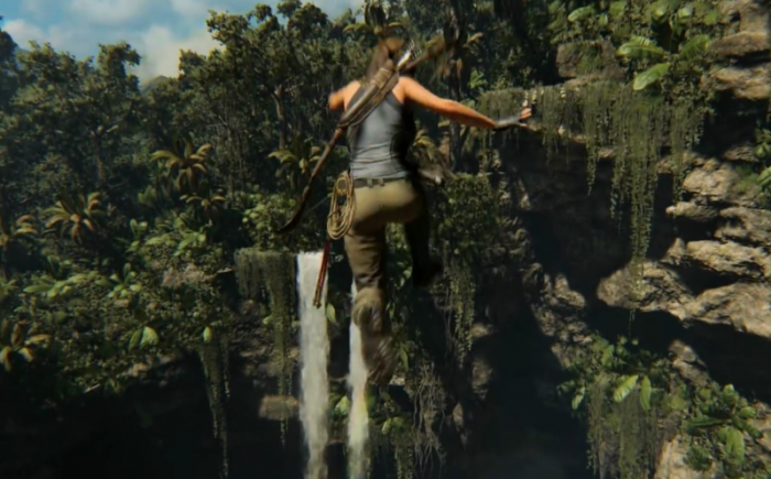 古墓丽影怎么抓住悬崖3