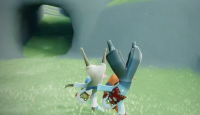 光遇倒立动作怎么动1