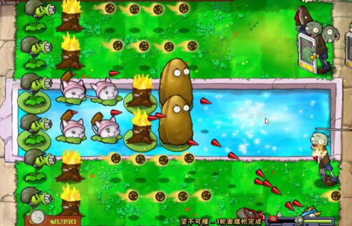 植物大战僵尸中的坚不可摧怎么过2