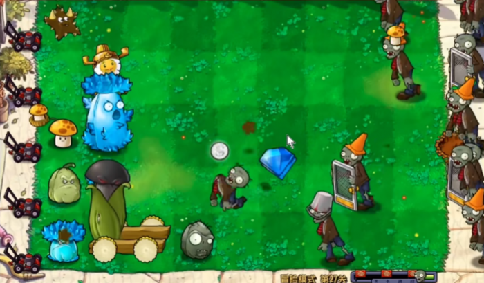 版植物大战僵尸27怎么过1