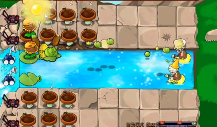 版植物大战僵尸22怎么过1