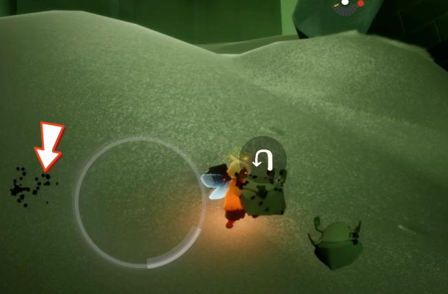 光遇怎么躲开墓土螃蟹2