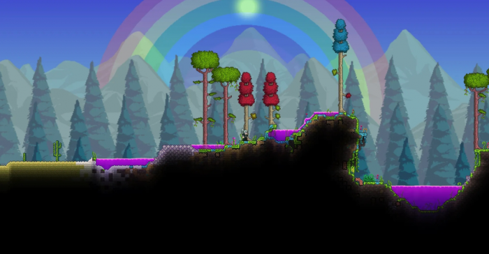 泰拉瑞亚怎么人工做神圣之地1