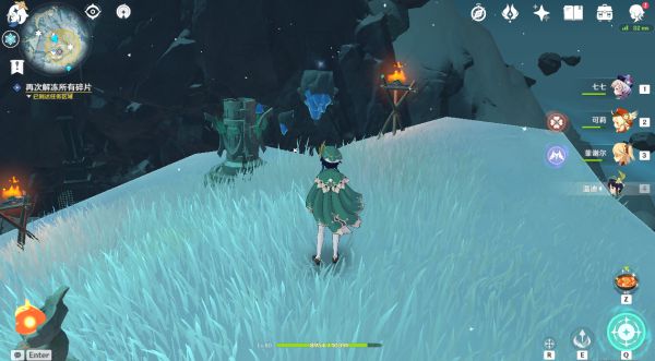 原神怎么到雪山的山顶2