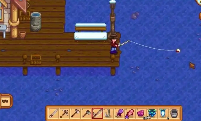 星露谷物语鱼竿装什么钓具1