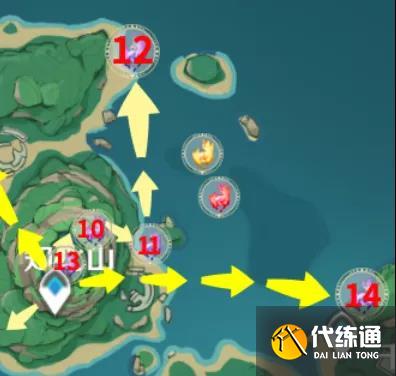 原神鹤观岛全雷神瞳位置 原神2.2雷神瞳图文收集路线 