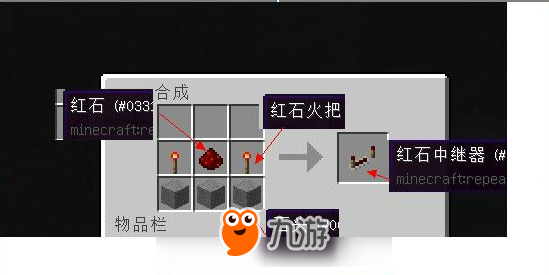 我的世界中继器怎么做_我的世界中继器合成配方