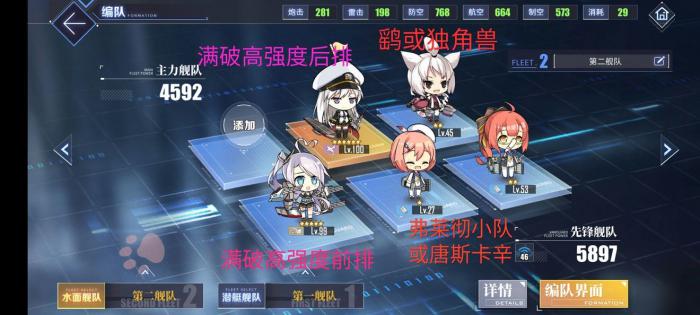 碧蓝航线低耗队2020阵容搭配 低耗队阵容攻略